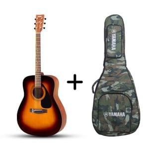 Yamaha F280 TBS Tobacco Brown Sunburst Acoustic Guitar with Military Gig Bag Combo Package